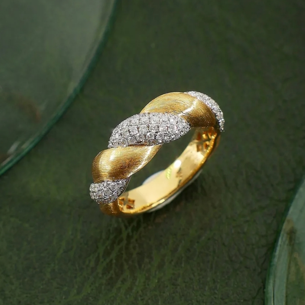 Gold plated Resizable ring